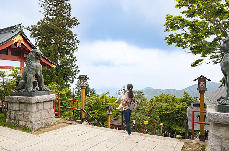 武蔵御嶽神社からは、晴れていれば東京都心など関東平野が一望のもと