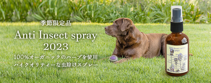 100%オーガニックハーブ使用の虫よけスプレー《Anti Insect spray 2023》