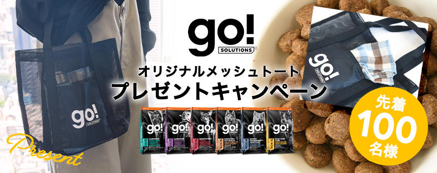 《先着100名さま》GO!オリジナルメッシュトートプレゼントキャンペーン！