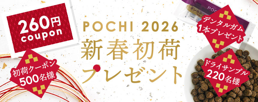 《2026年新春初荷キャンペーン》初荷クーポン＆デンタルガム1本先着500名さま、ドライサンプル先着220名さまプレゼント