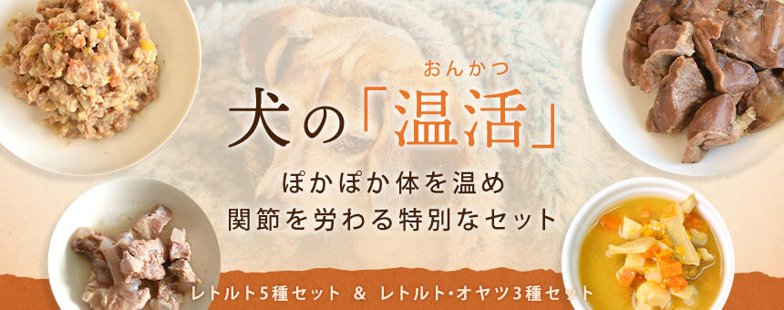 【完売】《犬の温活》ぽかぽか体を温め関節を労わる特別なセット2種をご紹介