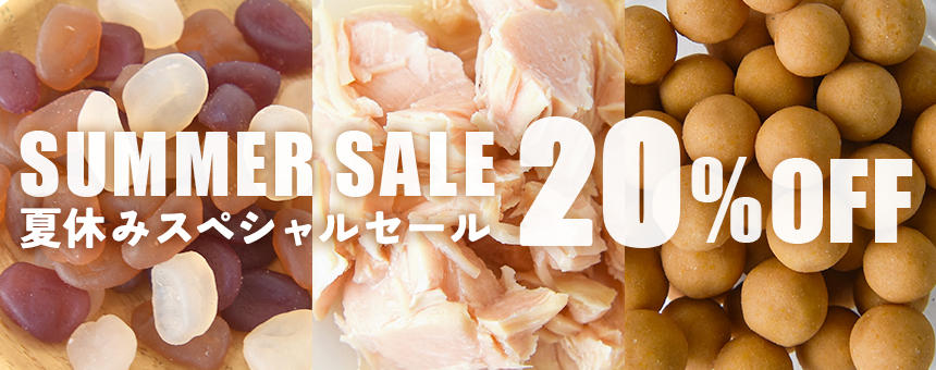 【終了】夏休みスペシャルセール開催！人気のオヤツやオススメレトルトが20％OFF！